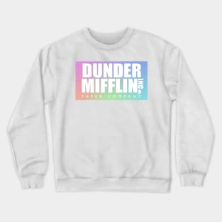 Pastel Dunder Mifflin Logo Crewneck Sweatshirt